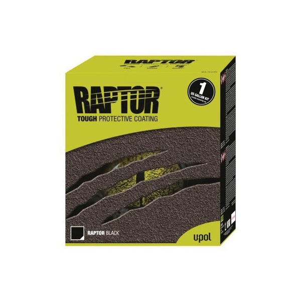 U-Pol Black Raor Kit, 3:1 Mix, 125 sq-ft Coverage, National Rule, With Gun UP0820G - main